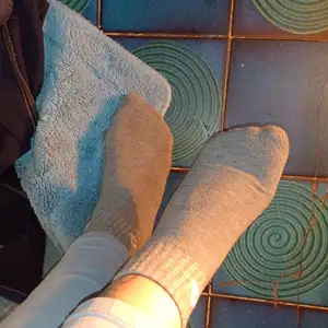 Calcetines despues de 10 horas de trabajo duro