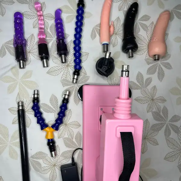 Maquina sexual doble penetracion con 6 articulos doble penetracion